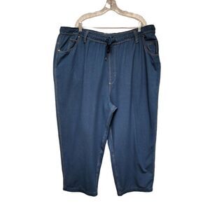 King Size Blue Denim Straight Leg Jeans Size 3XL Big